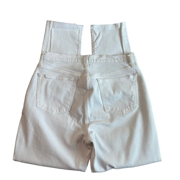 Free People We the Free 5 Button Fly Jeans High Rise Raw hems Distressed Size 31 - Picture 9 of 16